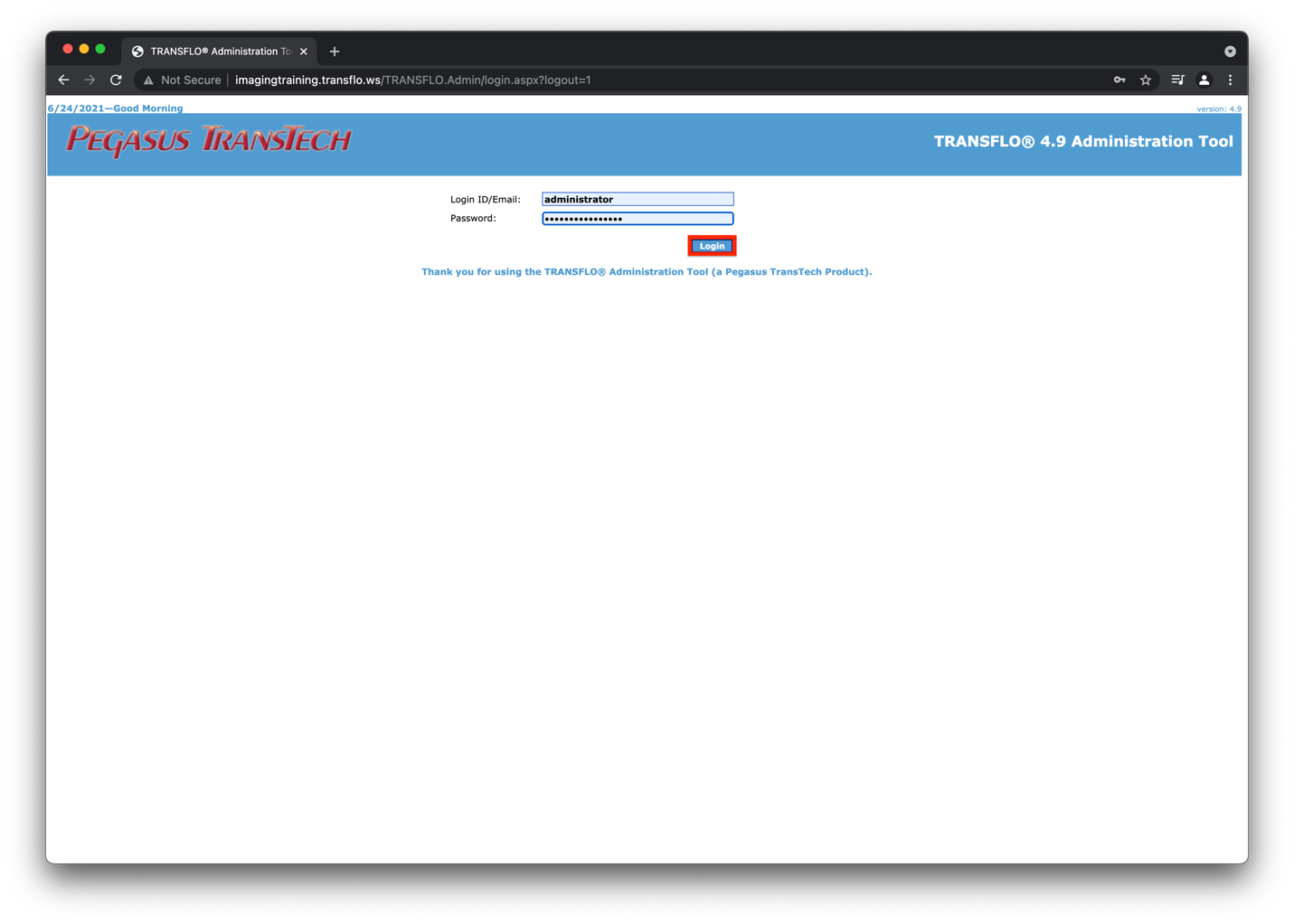 Transflo DMS Batch Bridge Service