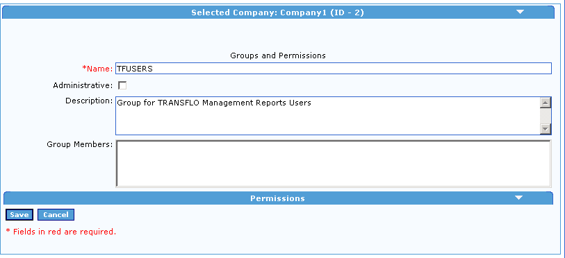 Configure Transflo DMS Management Reports