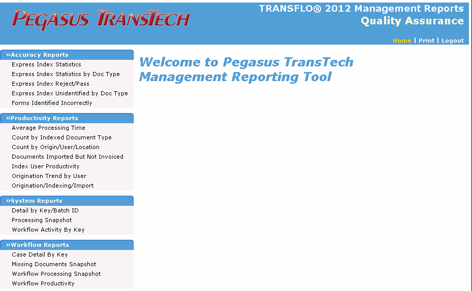 Configure Transflo DMS Management Reports
