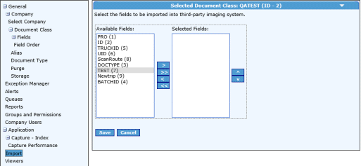 Transflo DMS Admin Tool Application and Report Settings