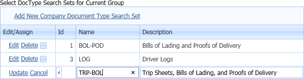 Transflo DMS Admin Tool Application and Report Settings