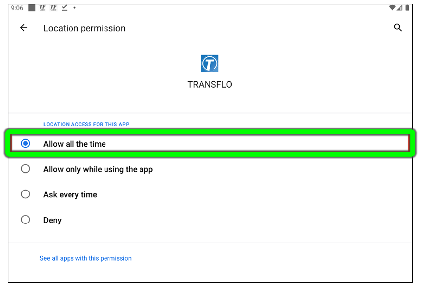 Allow Location Access